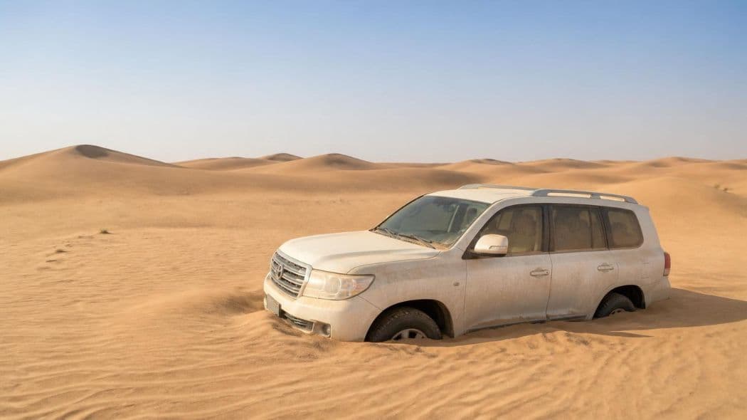Professional Car Stuck in Sand Recovery in Dubai