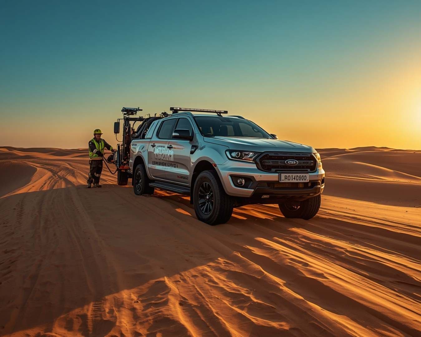 Car Stuck in Sand Dubai Recovery